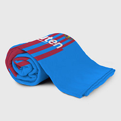 Плед флисовый Домашняя форма ФК «Барселона», цвет: 3D-велсофт — фото 2