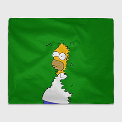 Плед флисовый Мем с Гомером, цвет: 3D-велсофт