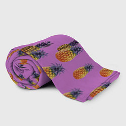 Плед флисовый Ананасы, цвет: 3D-велсофт — фото 2