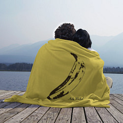 Плед флисовый Энди Уорхол - Банан, цвет: 3D-велсофт — фото 2