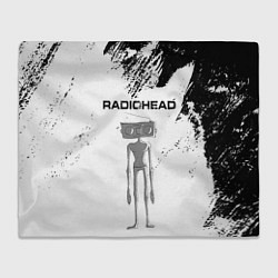 Плед флисовый Radiohead Радиохед Z, цвет: 3D-велсофт