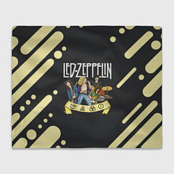 Плед флисовый LED ZEPPELIN ЛЕД ЗЕППЕЛИН Z, цвет: 3D-велсофт