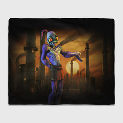 Плед флисовый Oddworld, цвет: 3D-велсофт