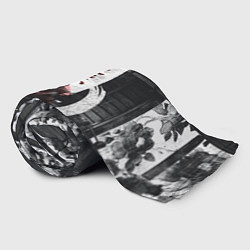 Плед флисовый Самурай Призрак Цусимы Z, цвет: 3D-велсофт — фото 2