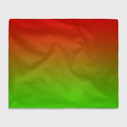 Плед флисовый Градиент Яблоко, цвет: 3D-велсофт