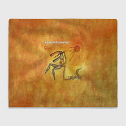 Плед флисовый ЖЕЛЕЗНЫЕ МАНТРЫ Пикник, цвет: 3D-велсофт