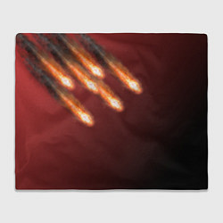 Плед флисовый Падение комет, цвет: 3D-велсофт