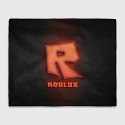 Плед флисовый ROBLOX NEON RED, цвет: 3D-велсофт