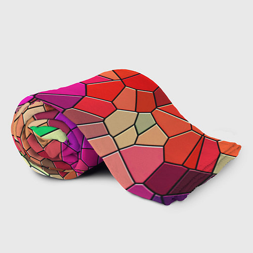 Плед Мозаика цветная / 3D-Велсофт – фото 2