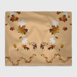 Плед флисовый Прекрасный осенний листопад, цвет: 3D-велсофт