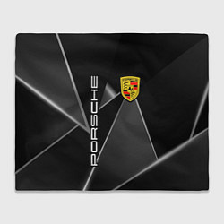 Плед флисовый Порше Porsche, цвет: 3D-велсофт