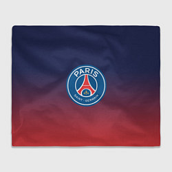 Плед флисовый PSG ПСЖ PARIS SAINT GERMAIN, цвет: 3D-велсофт