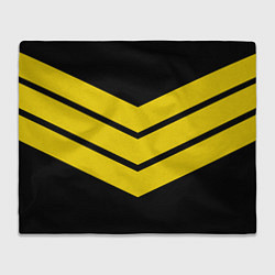 Плед флисовый Три полоски, цвет: 3D-велсофт