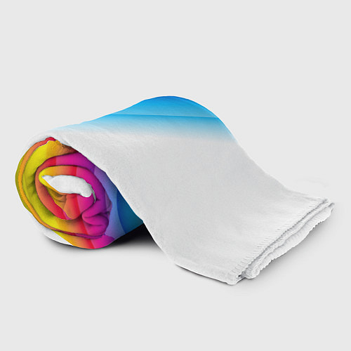 Плед РАДУЖНЫЕ ПОЛОСЫ RAINBOW Z / 3D-Велсофт – фото 2