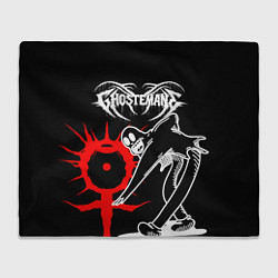 Плед флисовый GHOSTEMANE ЛОГО, цвет: 3D-велсофт
