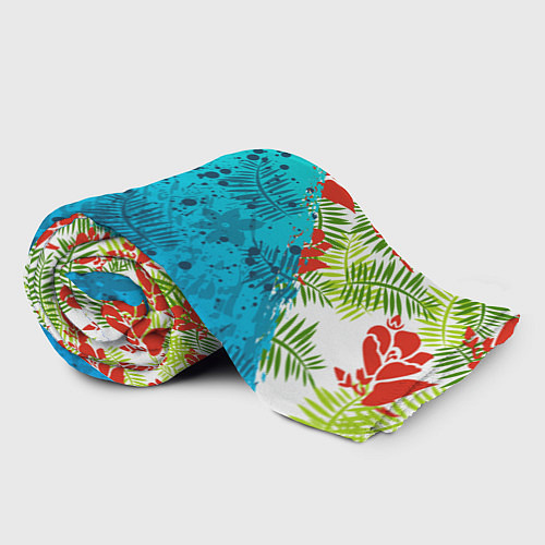 Плед ЛЕТНИЕ КРАСКИ ТРОПИКИ / 3D-Велсофт – фото 2