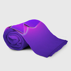 Плед флисовый ROBLOX NEON LOGO РОБЛОКС, цвет: 3D-велсофт — фото 2