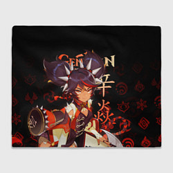 Плед флисовый Синь Янь Genshin Impact, цвет: 3D-велсофт