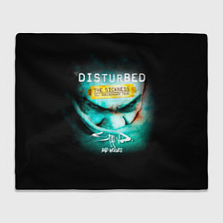 Плед флисовый The Sickness - Disturbed, цвет: 3D-велсофт