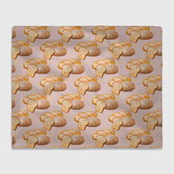 Плед флисовый Выпечка - хлеб, цвет: 3D-велсофт