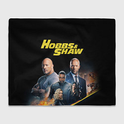 Плед флисовый Hobbs & Shaw, цвет: 3D-велсофт