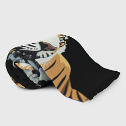 Плед флисовый Тигр перед атакой, цвет: 3D-велсофт — фото 2