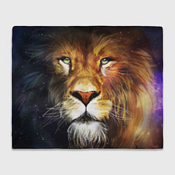 Плед флисовый Лев царь зверей, цвет: 3D-велсофт