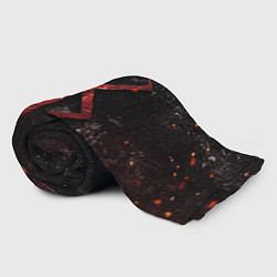 Плед флисовый BERSERK LOGO GRUNGE RED, цвет: 3D-велсофт — фото 2