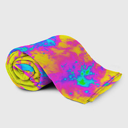Плед флисовый Яркая абстракция космических красок, цвет: 3D-велсофт — фото 2