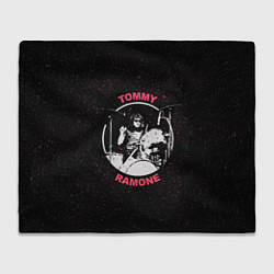 Плед флисовый Tommy Ramone, цвет: 3D-велсофт