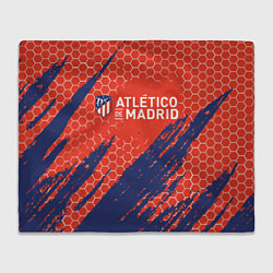 Плед флисовый Atletico Madrid: Football Club, цвет: 3D-велсофт