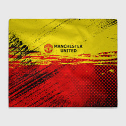 Плед флисовый Manchester United: Дьяволы, цвет: 3D-велсофт