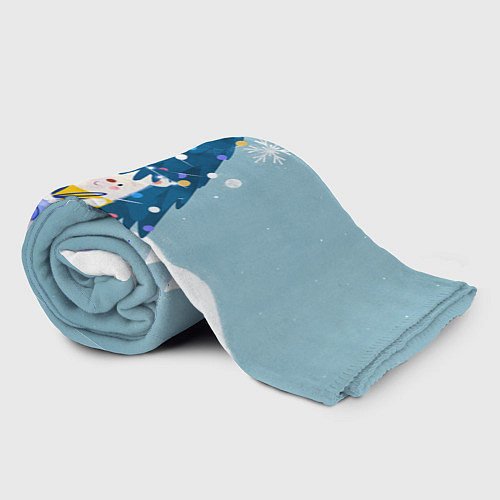 Плед Медвежонок под новогодней елкой / 3D-Велсофт – фото 2