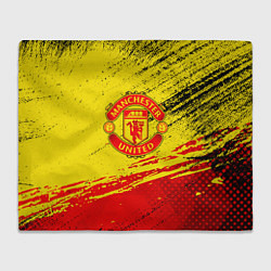 Плед флисовый Manchester United Футбольный клуб, цвет: 3D-велсофт