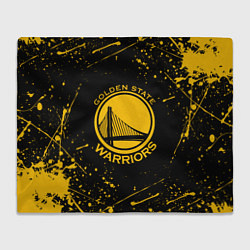 Плед флисовый GOLDEN STATE WARRIORS? , БРЫЗГИ КРАСОК, цвет: 3D-велсофт