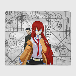 Плед флисовый Врата Штейна SteinsGate, цвет: 3D-велсофт