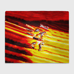 Плед флисовый Firepower - Judas Priest, цвет: 3D-велсофт
