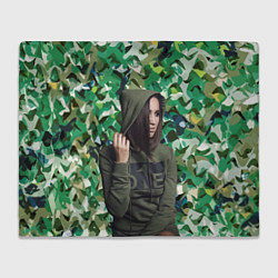 Плед флисовый Olga Buzova - camouflage, цвет: 3D-велсофт