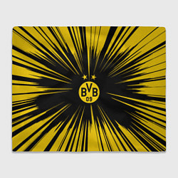 Плед флисовый Borussia Dortmund Crush Theme, цвет: 3D-велсофт