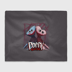 Плед флисовый ХАГГИ ВАГГИ ПАРОЧКА - POPPY PLAYTIME, цвет: 3D-велсофт