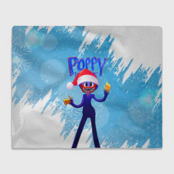 Плед флисовый Новогодний Poppy Playtime, цвет: 3D-велсофт