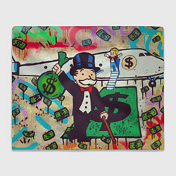 Плед флисовый Alec Monopoly ART, цвет: 3D-велсофт