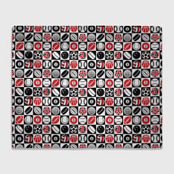 Плед флисовый Разные Виды Спорта SPORT, цвет: 3D-велсофт