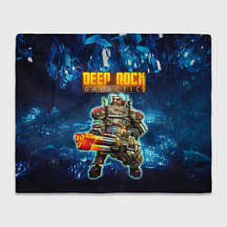 Плед флисовый Deep Rock Galactic Gunner, цвет: 3D-велсофт