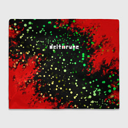 Плед флисовый Deltarune пламя, цвет: 3D-велсофт