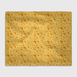 Плед флисовый Сыр Cheese, цвет: 3D-велсофт