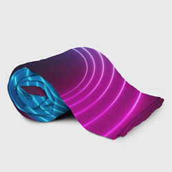 Плед флисовый Арка неонового света full version, цвет: 3D-велсофт — фото 2