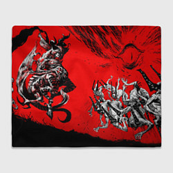 Плед флисовый Warhammer demons, цвет: 3D-велсофт