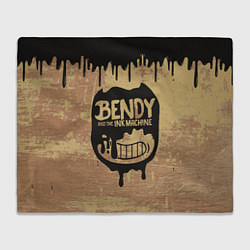 Плед флисовый ЧЕРНЫЙ БЕНДИ BENDY AND THE INK MACHINE, цвет: 3D-велсофт