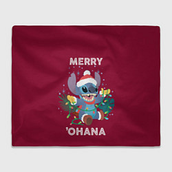 Плед флисовый Merry ohana, цвет: 3D-велсофт